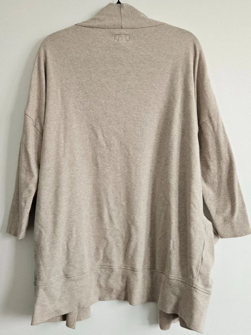 Pact Brooklyn Cardigan XS/S Wheat Heather Organic Cotton Minimalist Travel Comfy - Picture 3 of 8